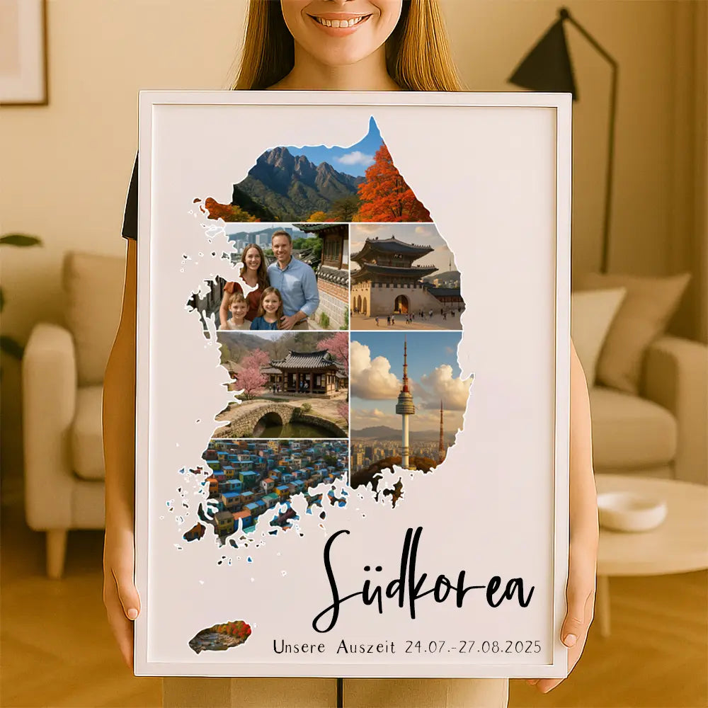 Personalisiertes Wandbild "Unser Urlaub #1"