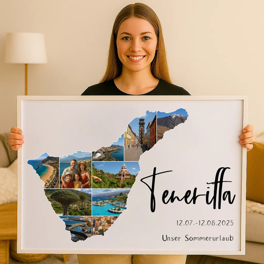 Personalisiertes Wandbild "Unser Urlaub #1"