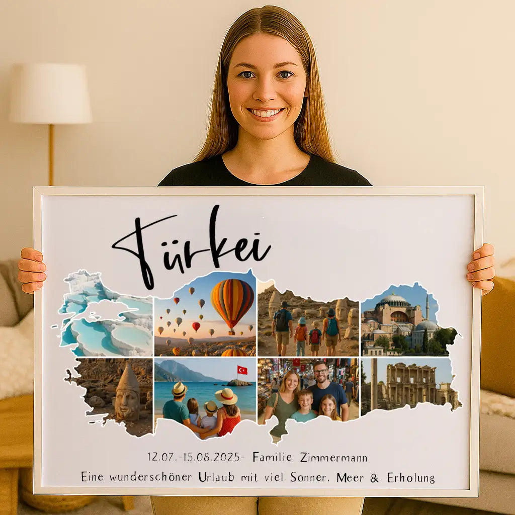 Personalisiertes Wandbild "Unser Urlaub #1"