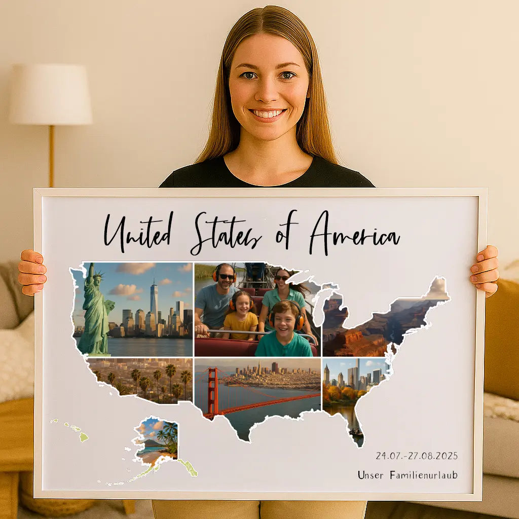 Personalisiertes Wandbild "Unser Urlaub #1"