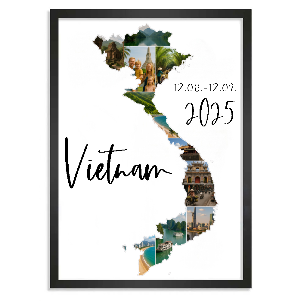 Personalisiertes Poster "Unser Urlaub #1"