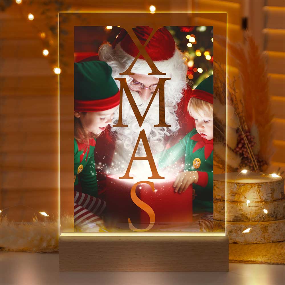 Personalisierte LED-Lampe aus Acrylglas "Dein Foto #1"