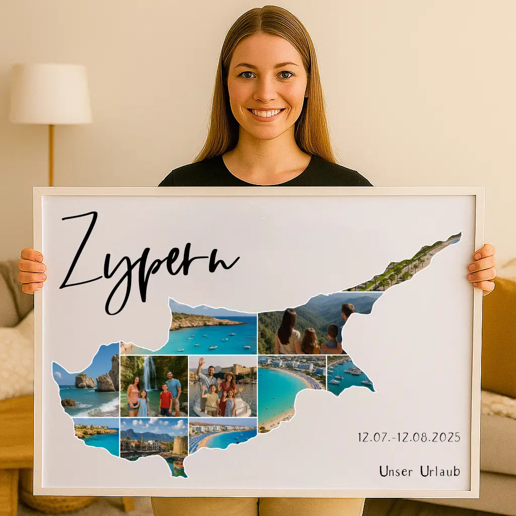Personalisiertes Wandbild "Unser Urlaub #1"