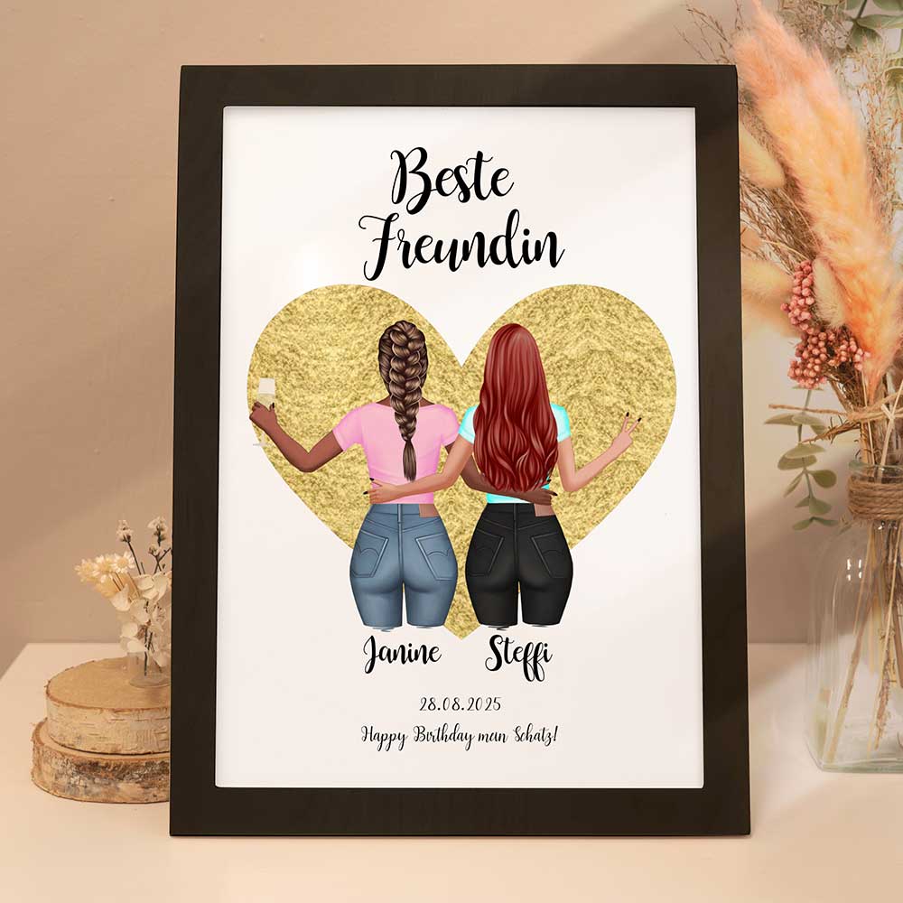 Personalisiertes Poster "Mädchen Mädchen"
