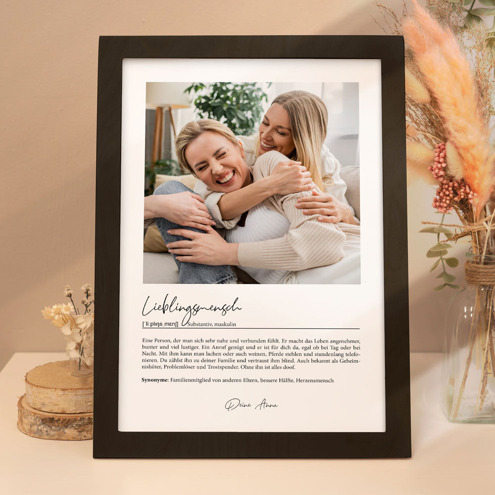 Personalisiertes Poster "Definition"