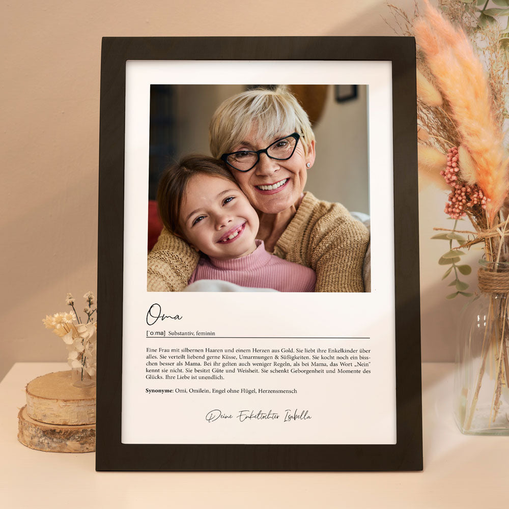Personalisiertes Poster "Definition"