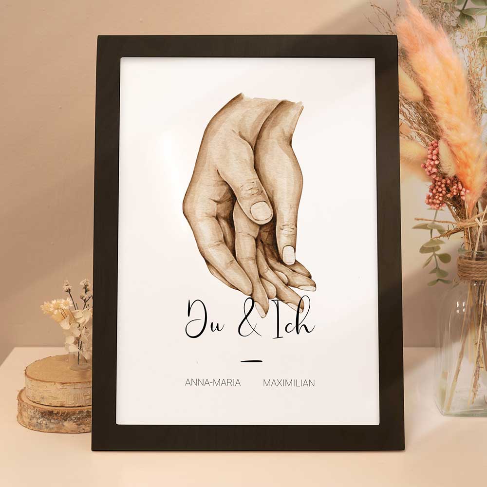 Personalisiertes Poster "Hände"