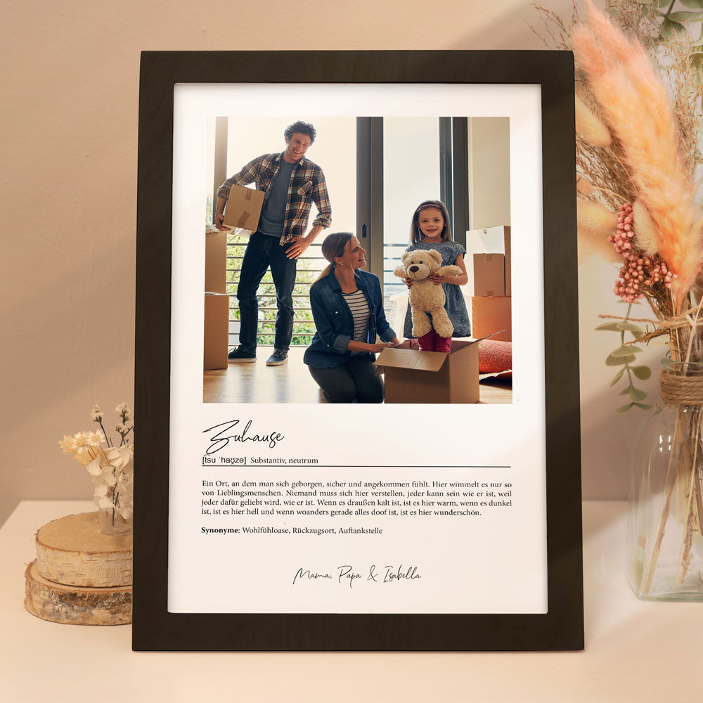 Personalisiertes Poster "Definition"