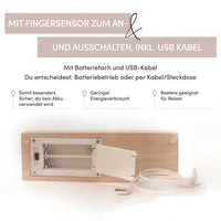 Personalisierte LED-Lampe aus Acrylglas "Unser Urlaub #1"