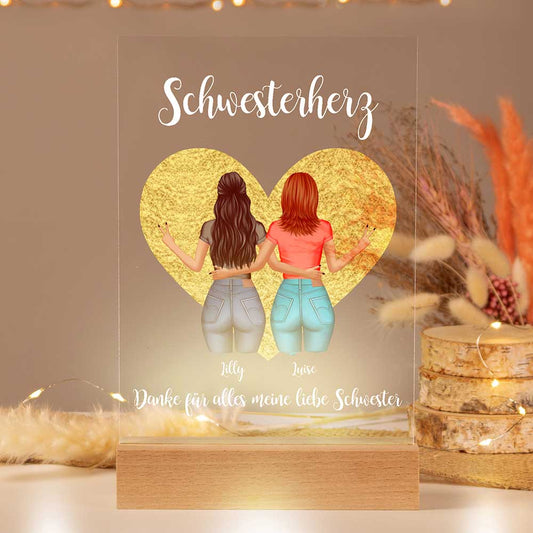Personalisiertes Bild auf Acrylglas "Mädchen Mädchen"