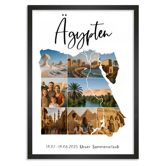 Personalisiertes Poster "Unser Urlaub #1"