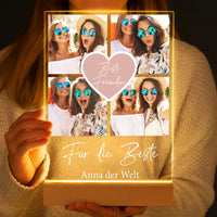 Personalisierte LED-Lampe aus Acrylglas "Fotocollage #2"