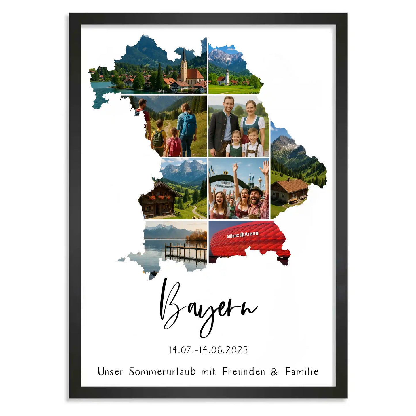 Personalisiertes Poster "Unser Urlaub #1"