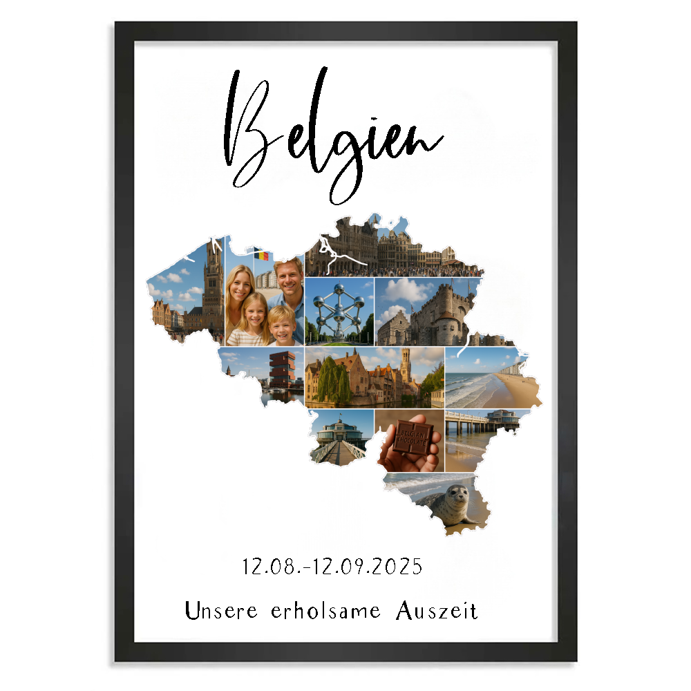 Personalisiertes Poster "Unser Urlaub #1"