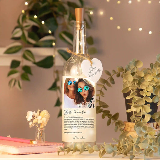 Personalisierte Lichterflasche "Definition"