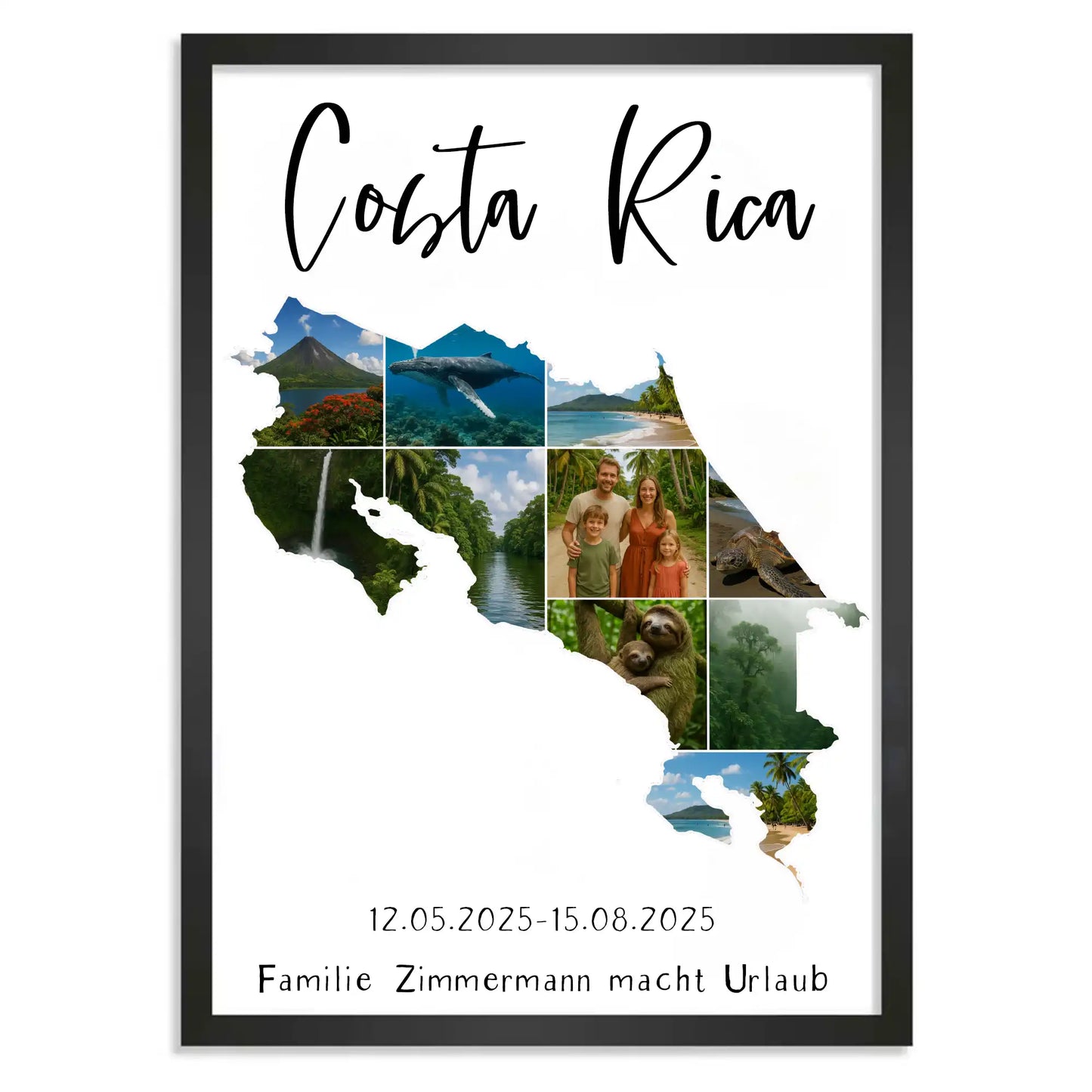 Personalisiertes Poster "Unser Urlaub #1"