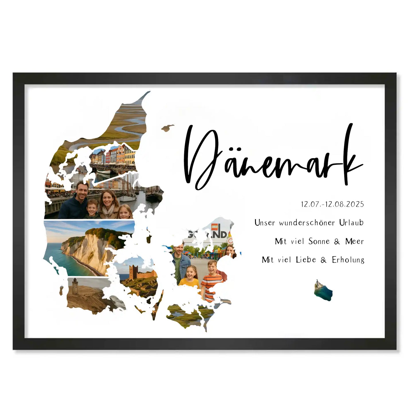 Personalisiertes Poster "Unser Urlaub #1"