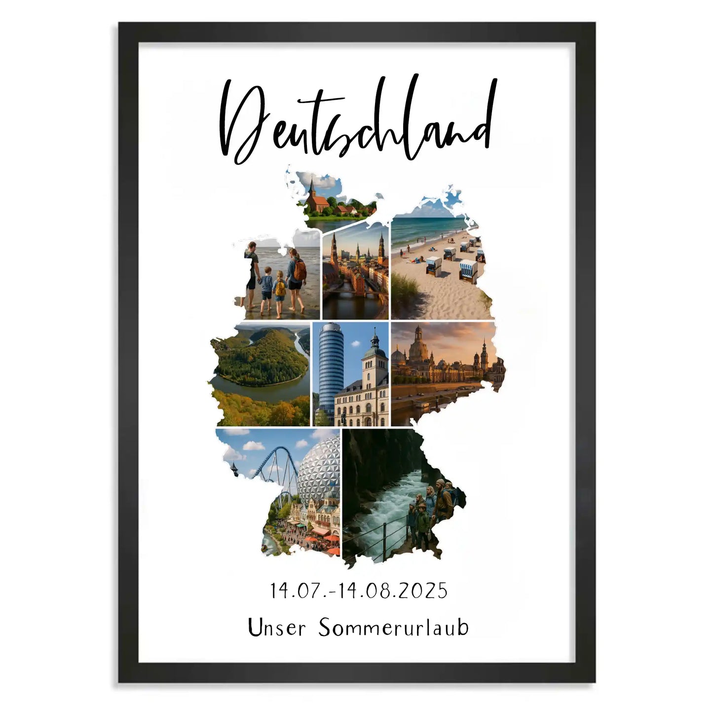 Personalisiertes Poster "Unser Urlaub #1"