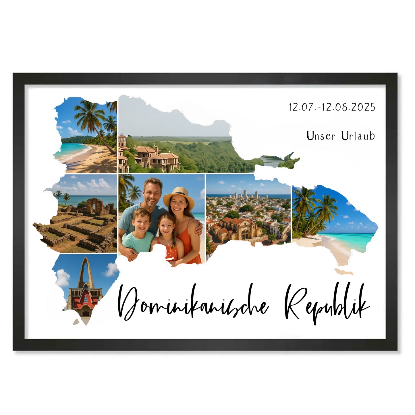 Personalisiertes Poster "Unser Urlaub #1"