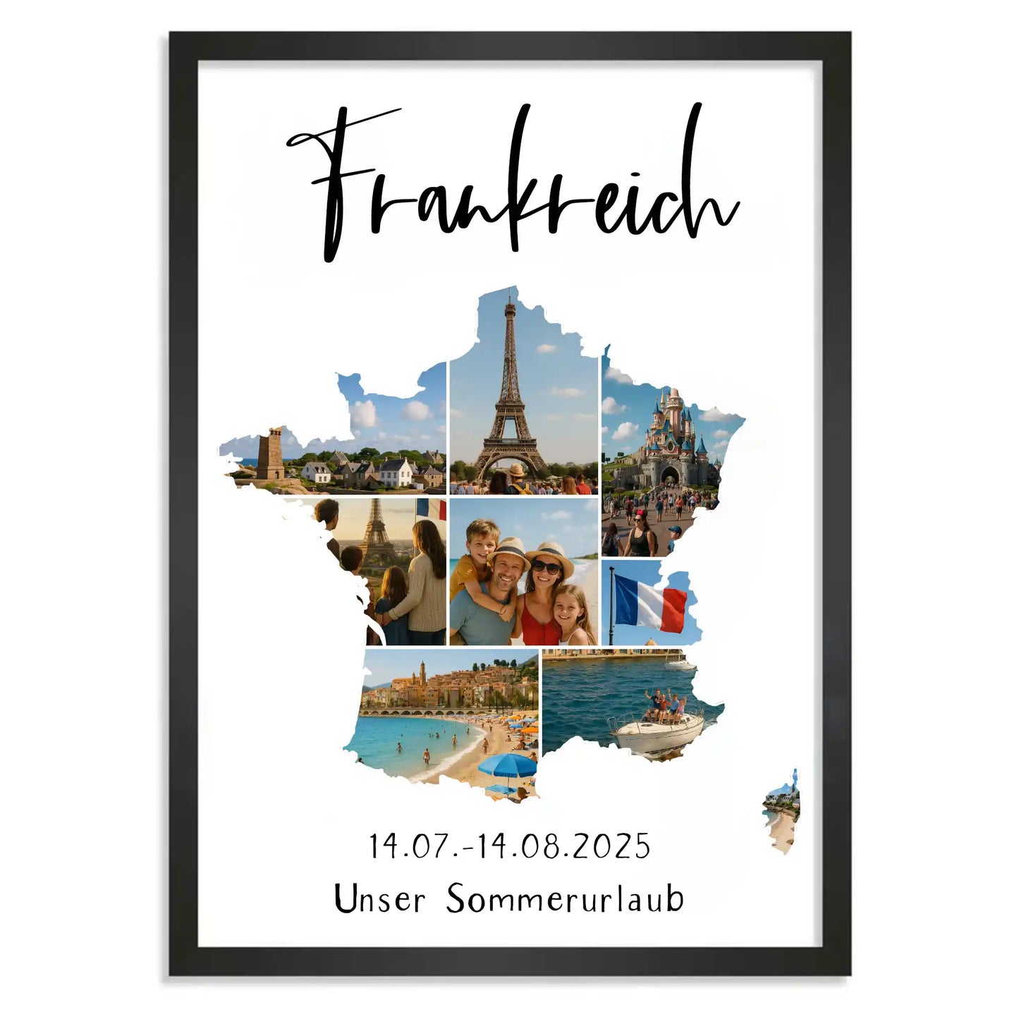 Personalisiertes Poster "Unser Urlaub #1"