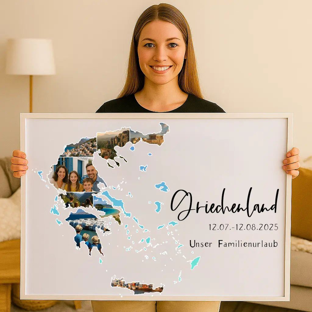 Personalisiertes Wandbild "Unser Urlaub #1"