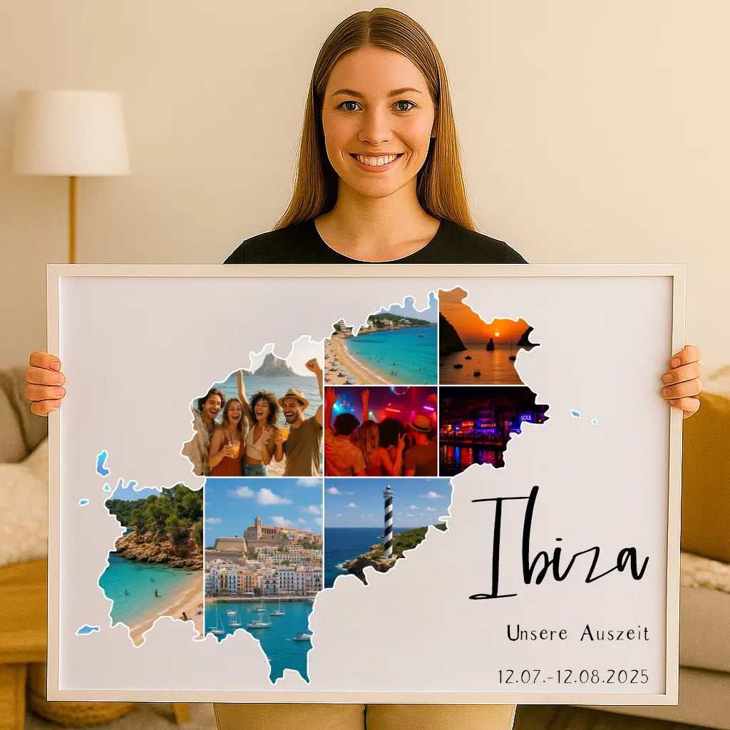 Personalisiertes Wandbild "Unser Urlaub #1"