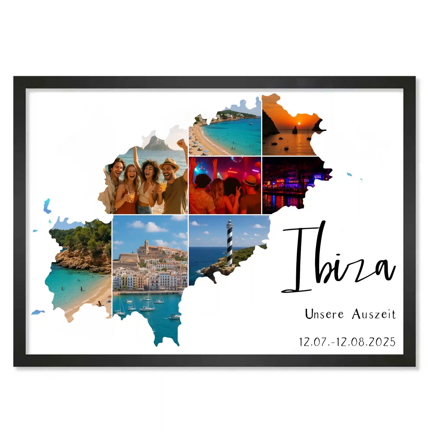 Personalisiertes Poster "Unser Urlaub #1"