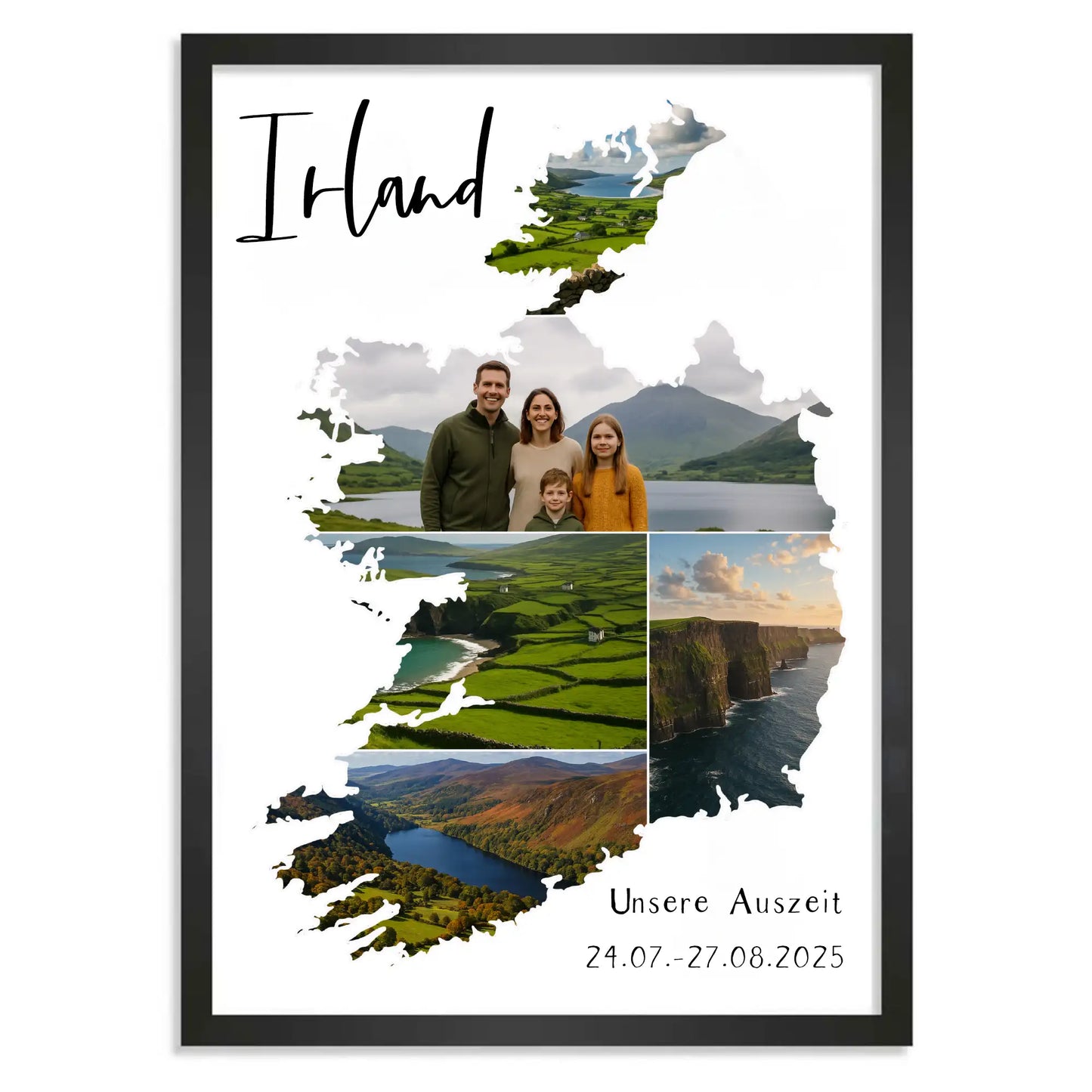 Personalisiertes Poster "Unser Urlaub #1"