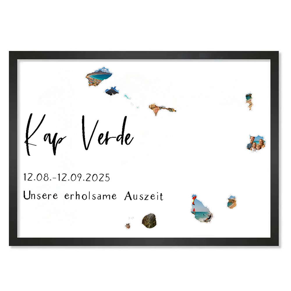 Personalisiertes Poster "Unser Urlaub #1"