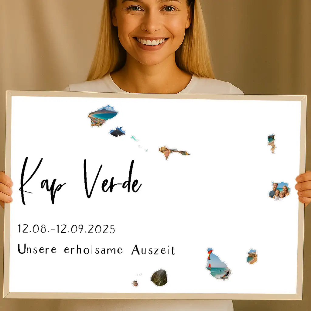 Personalisiertes Wandbild "Unser Urlaub #1"