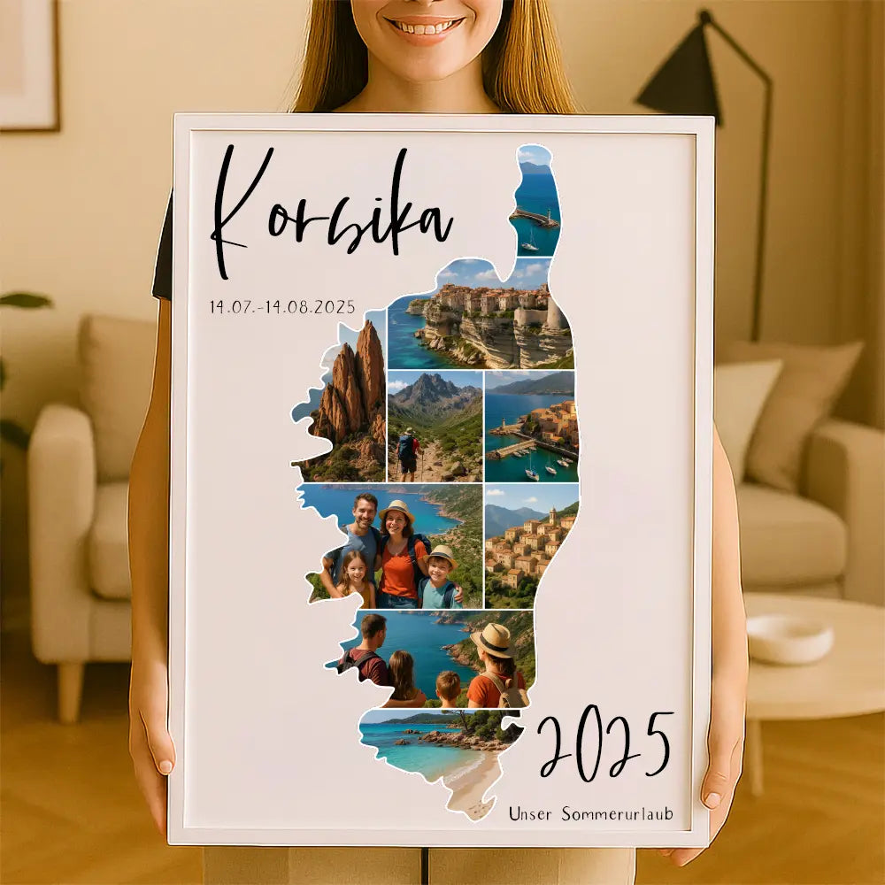 Personalisiertes Wandbild "Unser Urlaub #1"