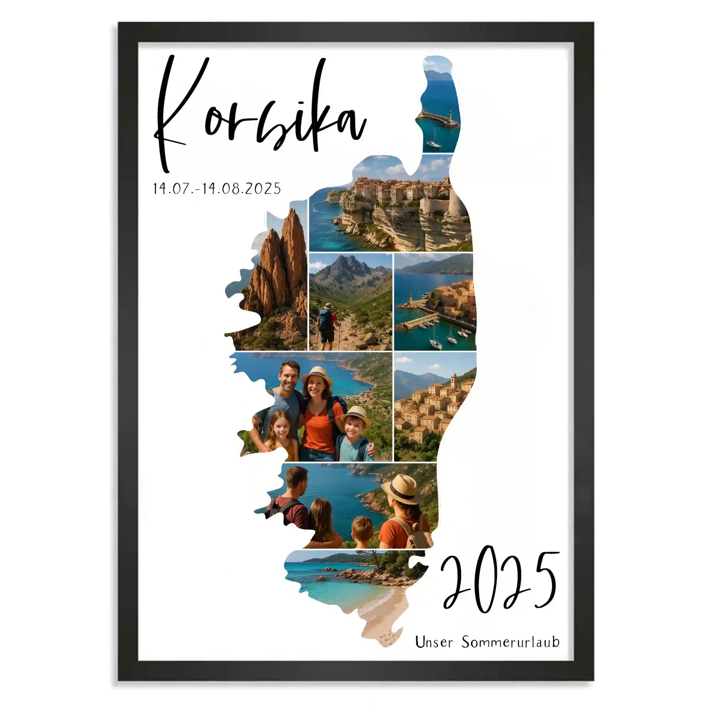 Personalisiertes Poster "Unser Urlaub #1"