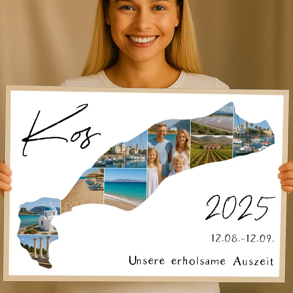 Personalisiertes Wandbild "Unser Urlaub #1"