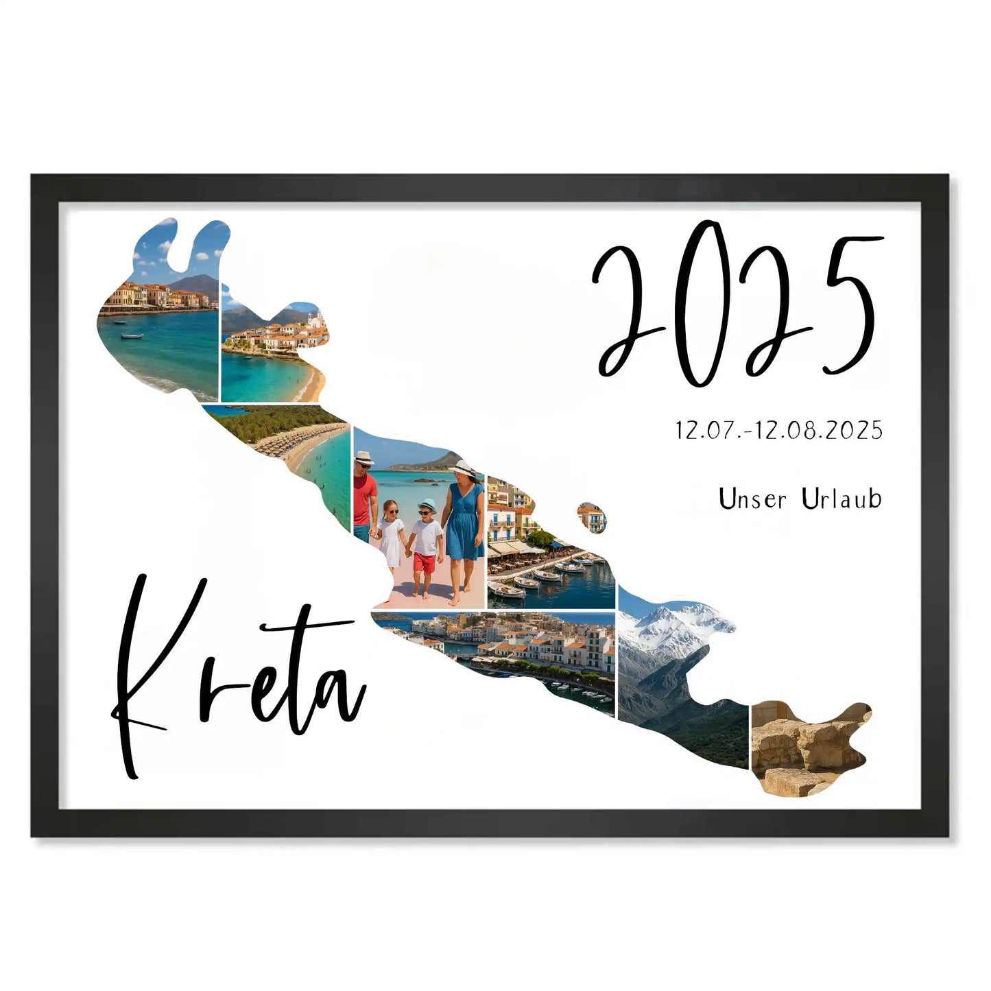 Personalisiertes Poster "Unser Urlaub #1"