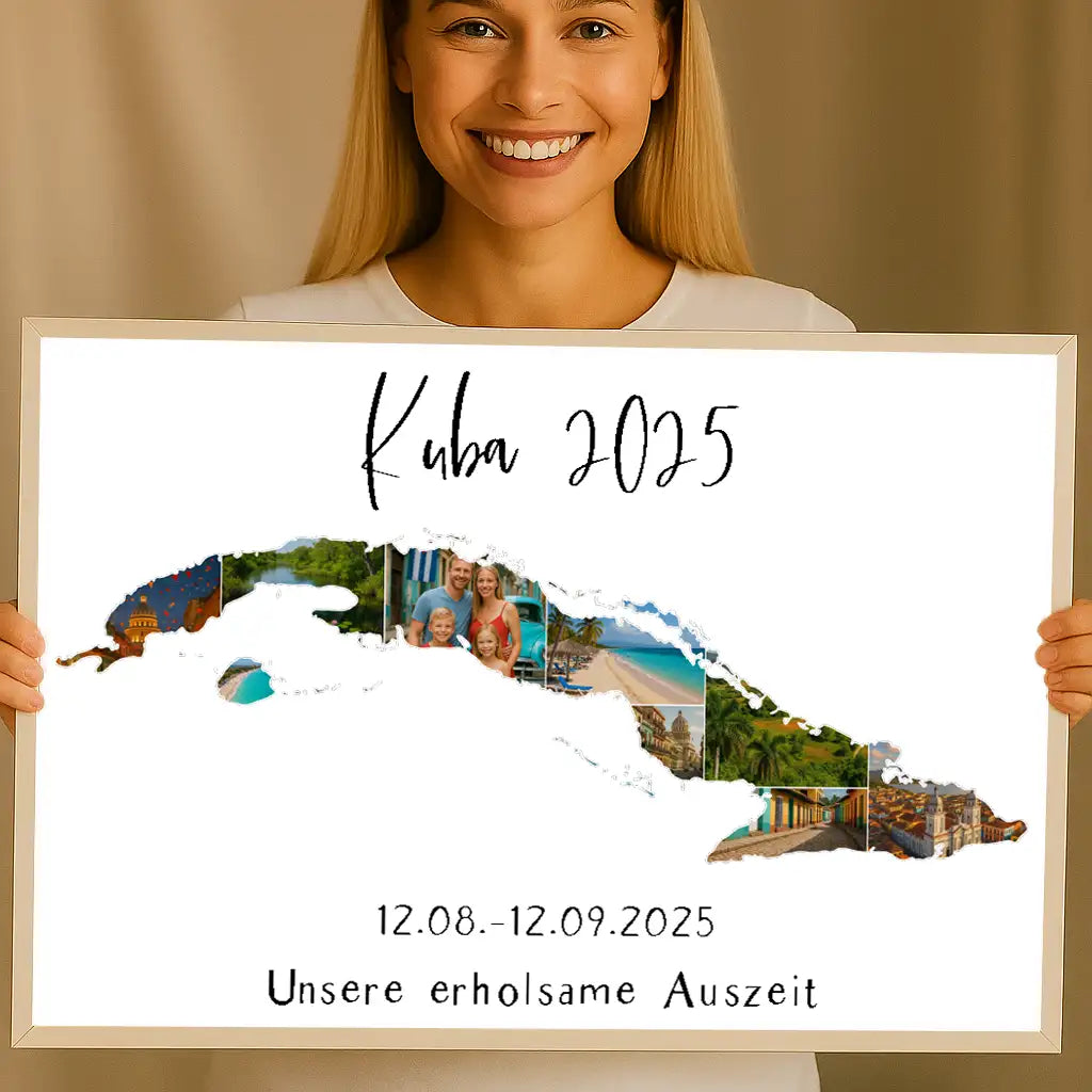 Personalisiertes Wandbild "Unser Urlaub #1"