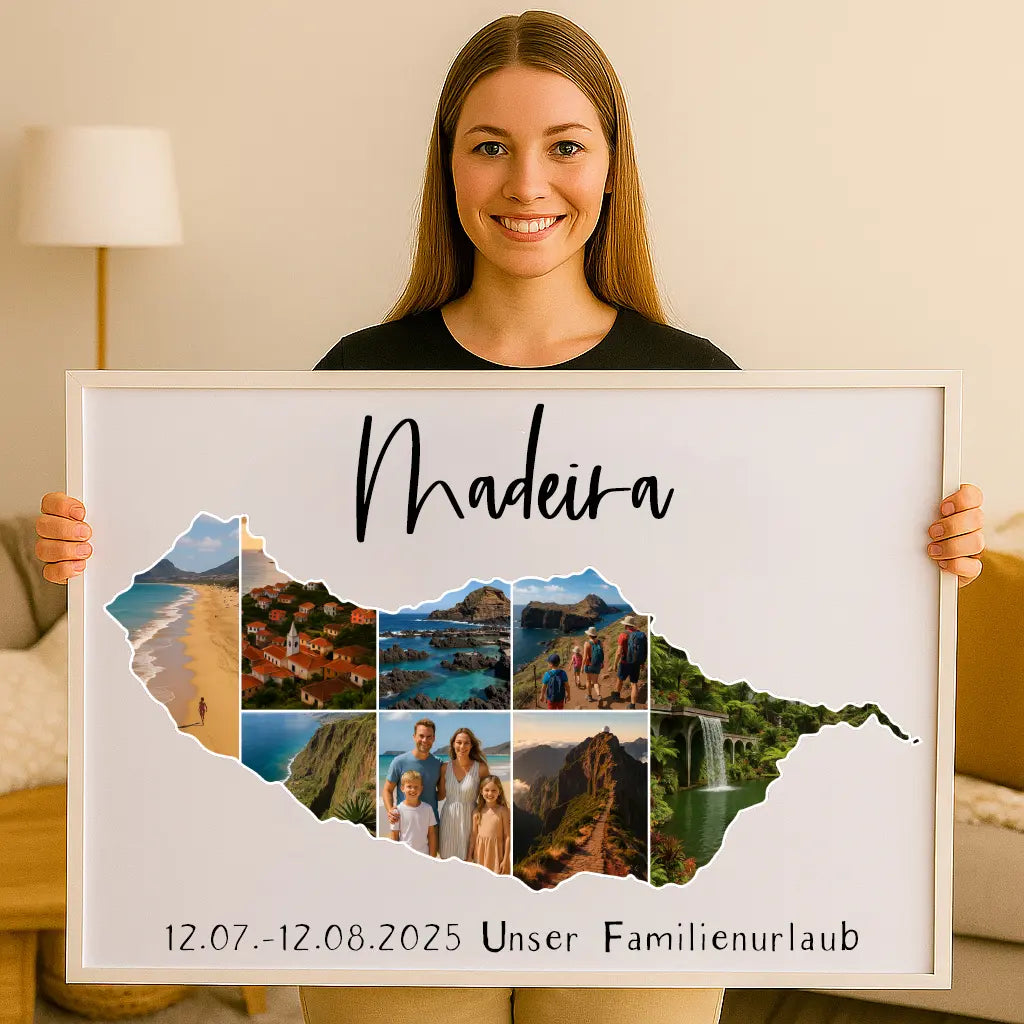 Personalisiertes Wandbild "Unser Urlaub #1"