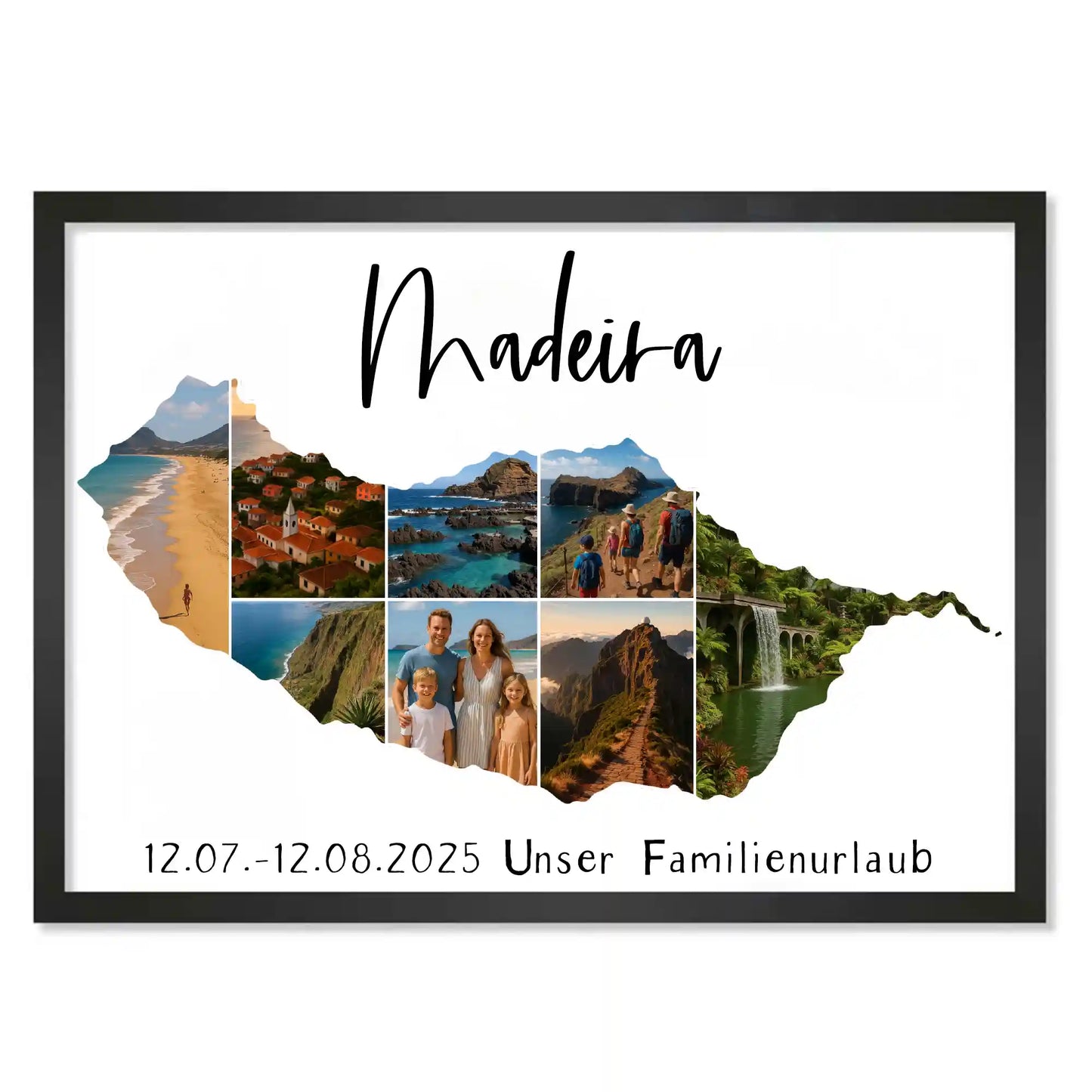 Personalisiertes Poster "Unser Urlaub #1"