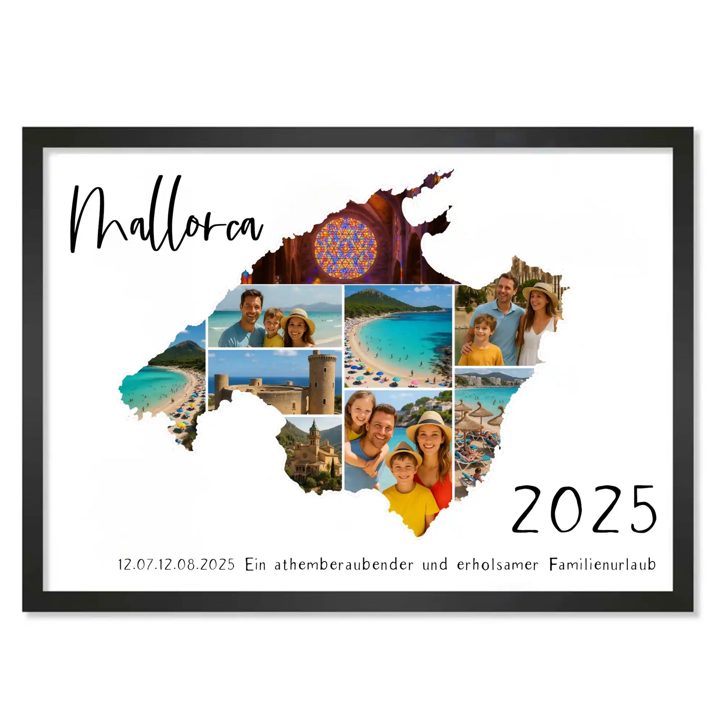 Personalisiertes Poster "Unser Urlaub #1"