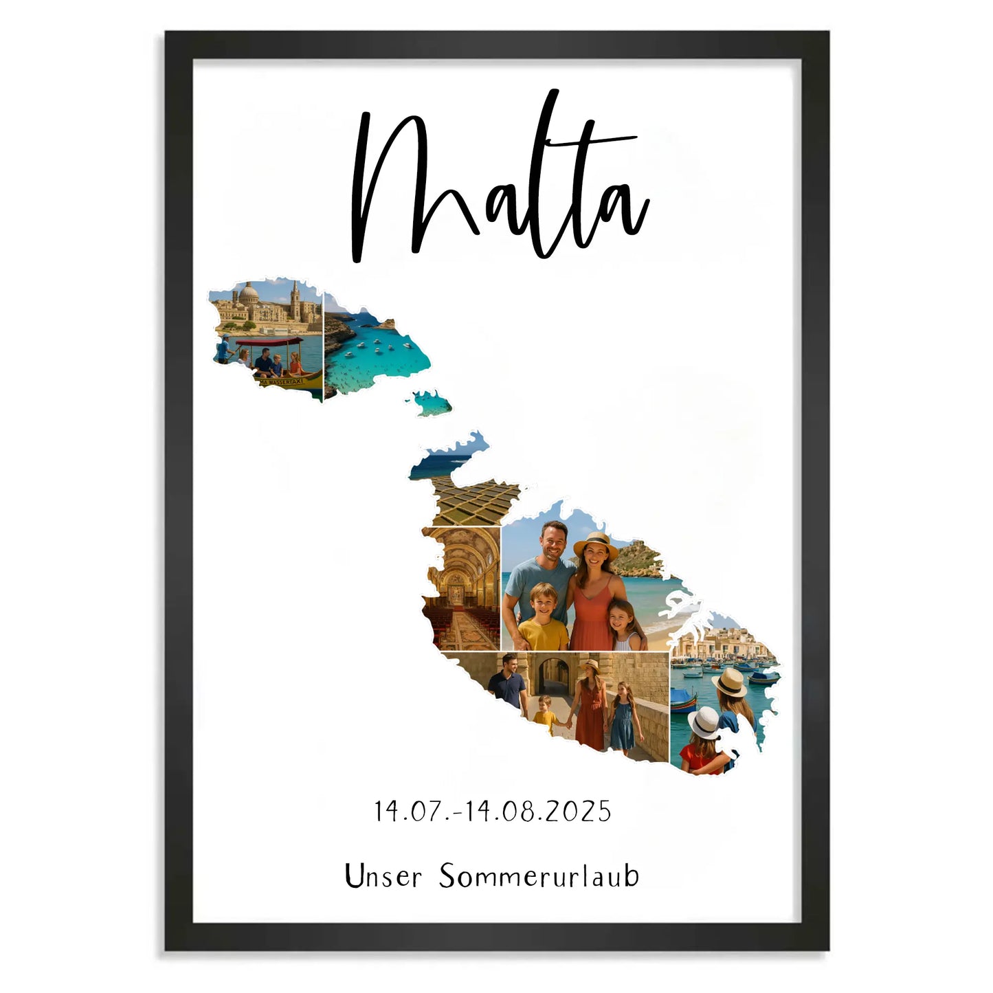Personalisiertes Poster "Unser Urlaub #1"