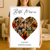 Personalisiertes Wandbild "Fotocollage #5 Herz"