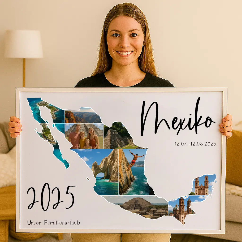 Personalisiertes Wandbild "Unser Urlaub #1"