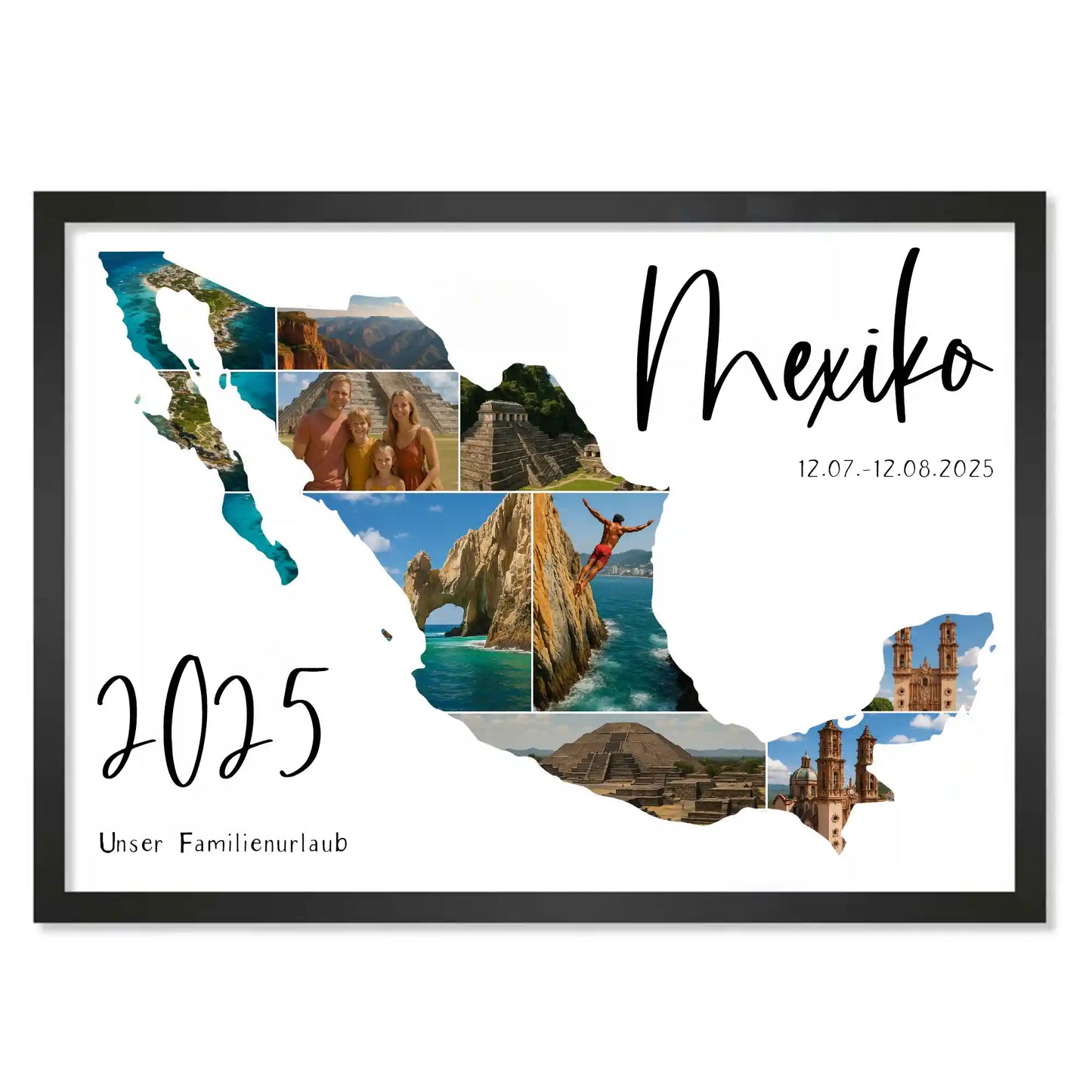 Personalisiertes Poster "Unser Urlaub #1"