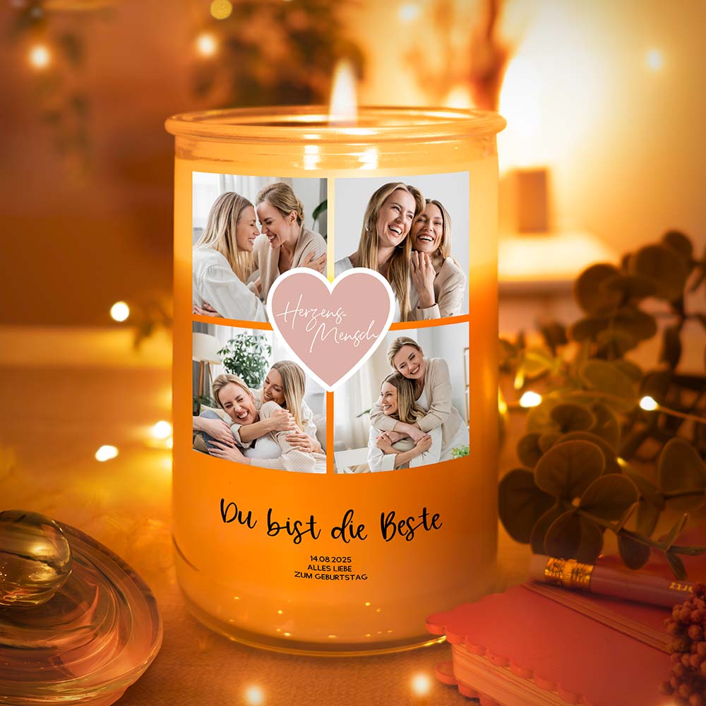 Personalisierte Duftkerze "Fotocollage #2"