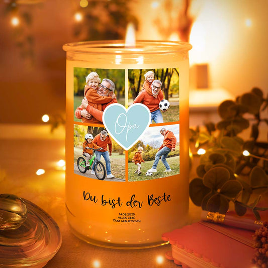 Personalisierte Duftkerze "Fotocollage #2"
