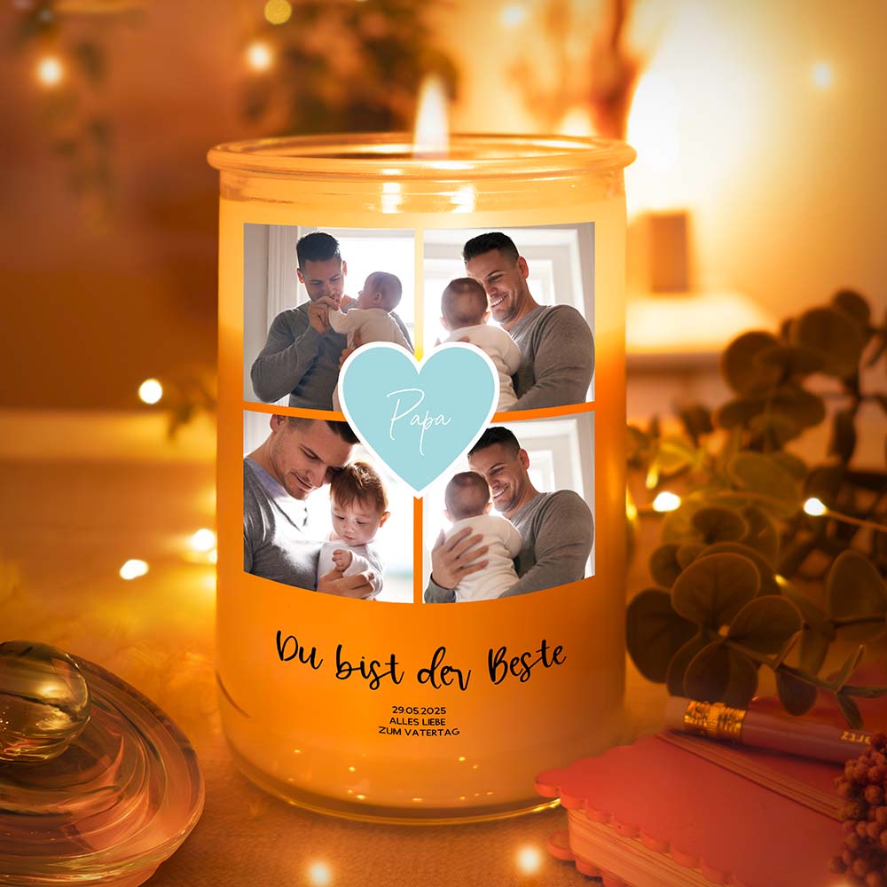 Personalisierte Duftkerze "Fotocollage #2"