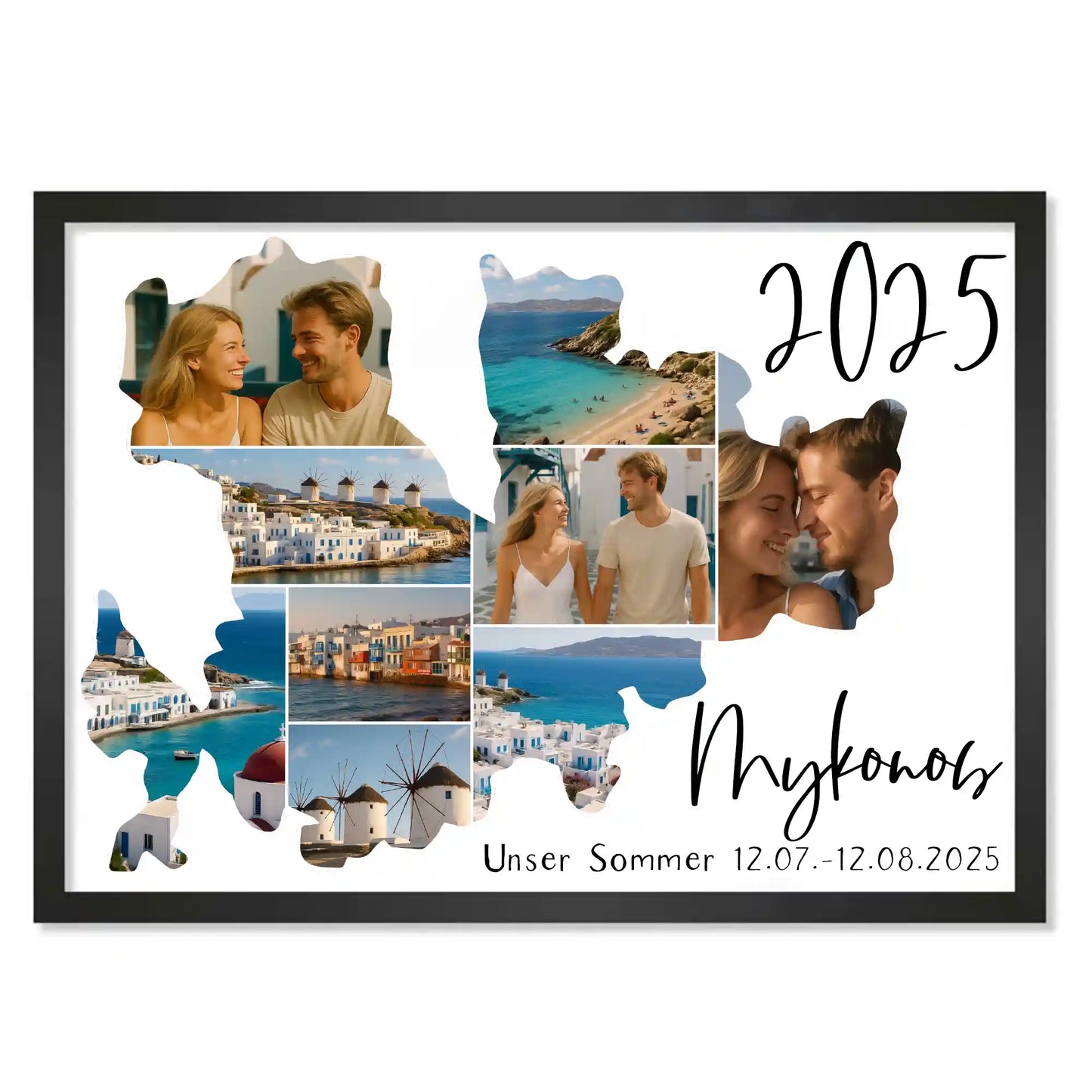 Personalisiertes Poster "Unser Urlaub #1"