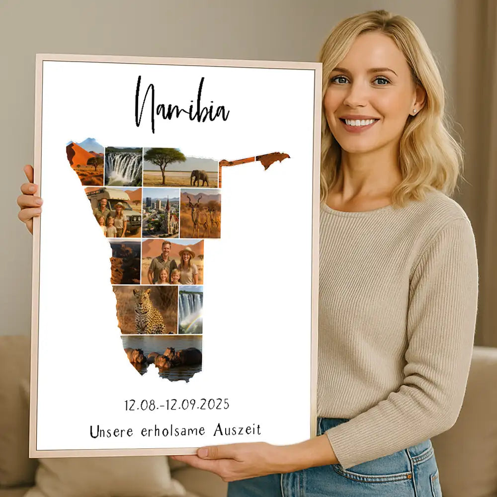 Personalisiertes Wandbild "Unser Urlaub #1"