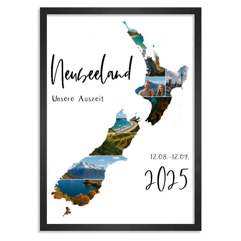 Personalisiertes Poster "Unser Urlaub #1"