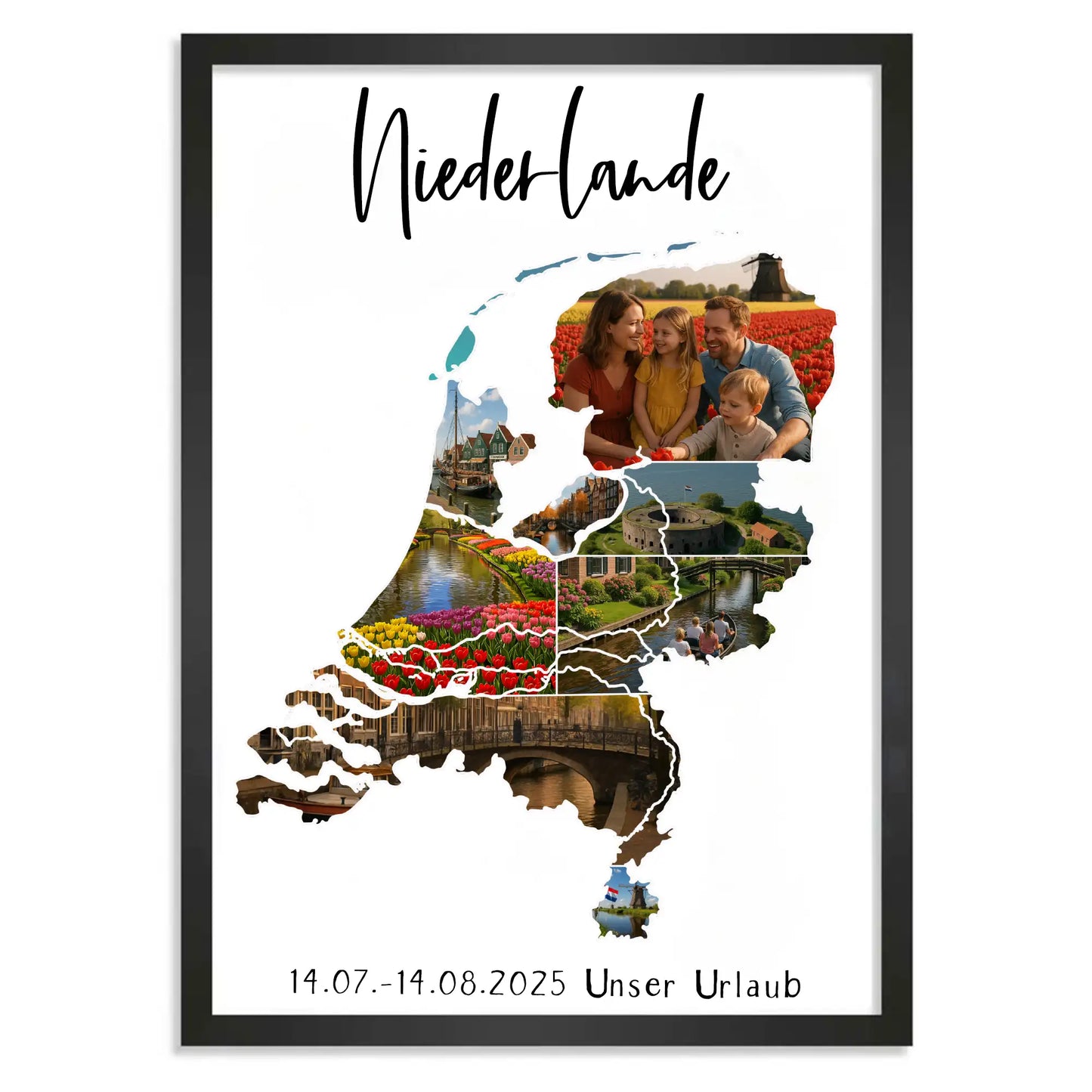 Personalisiertes Poster "Unser Urlaub #1"