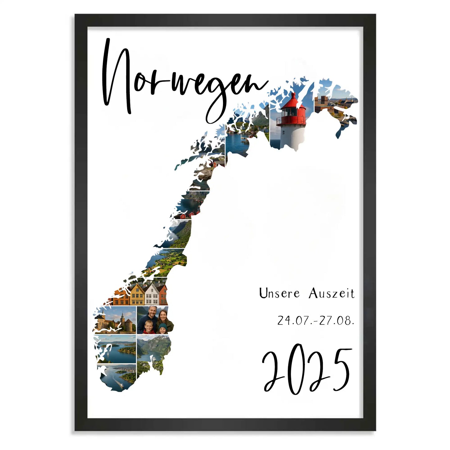 Personalisiertes Poster "Unser Urlaub #1"